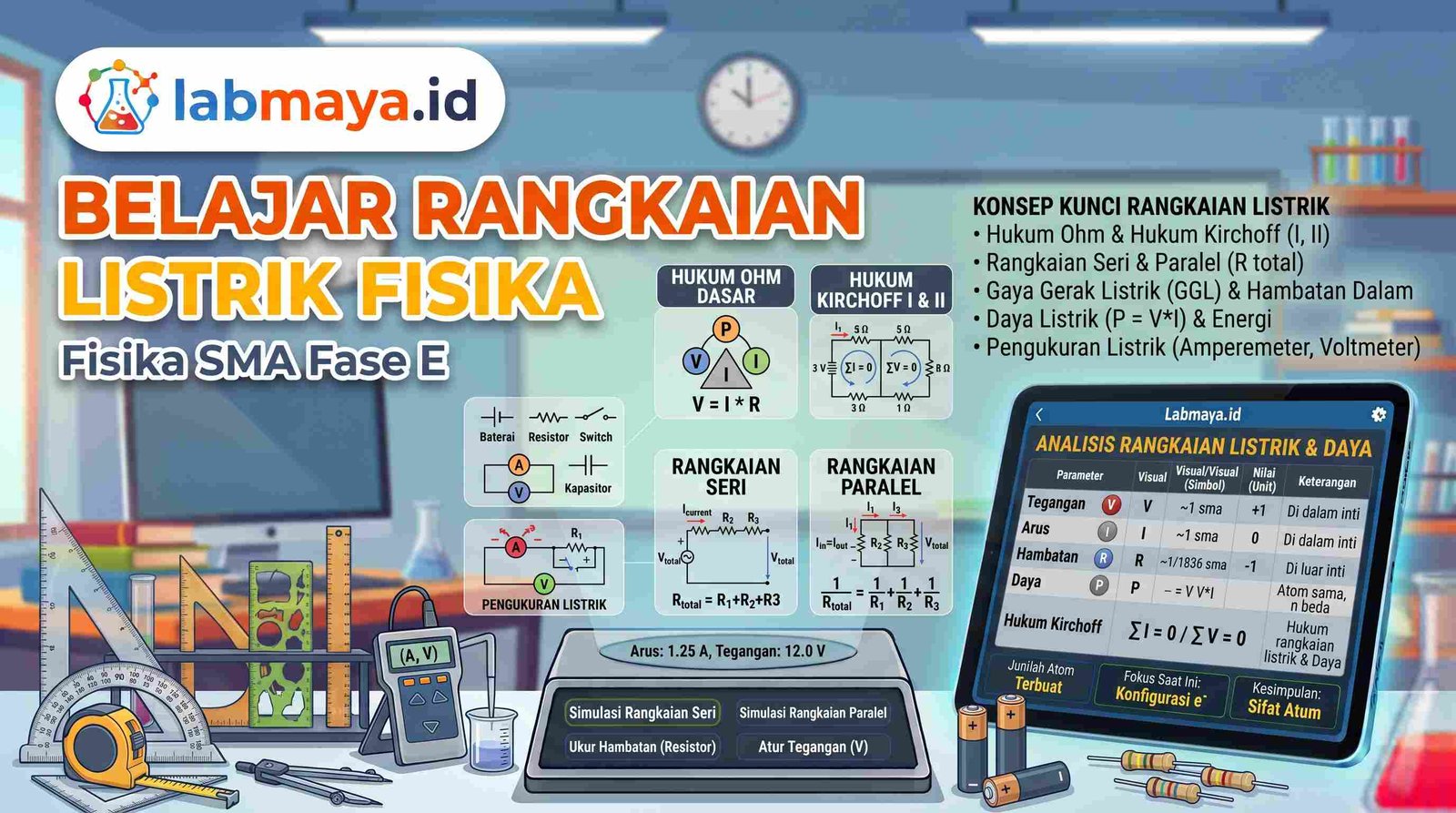 Simulasi Rangkaian Listrik Virtual