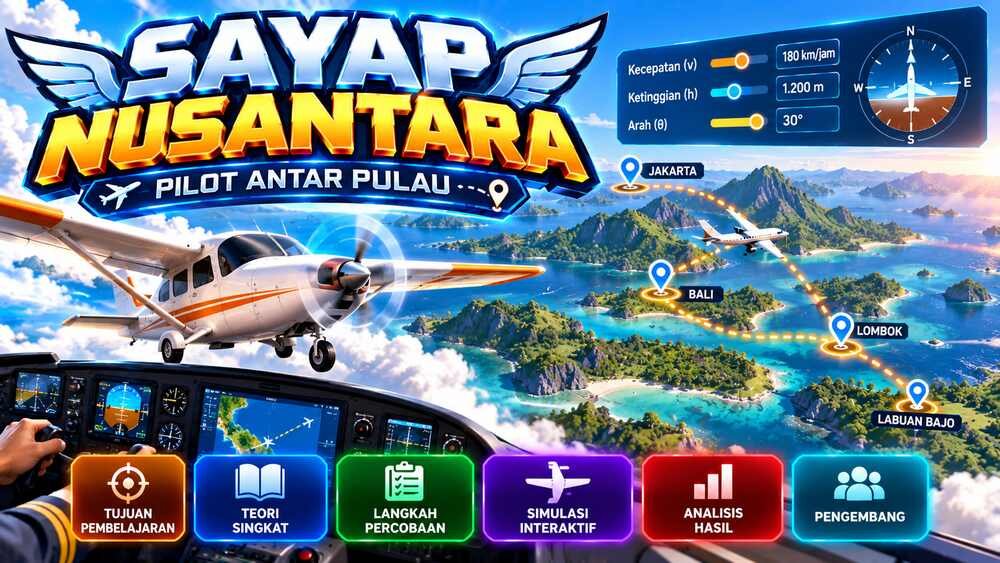 Sayap Nusantara — game edukasi terbang menjelajahi Nusantara